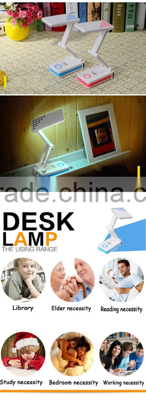 Small gift items battery led table lamp led plastic toy