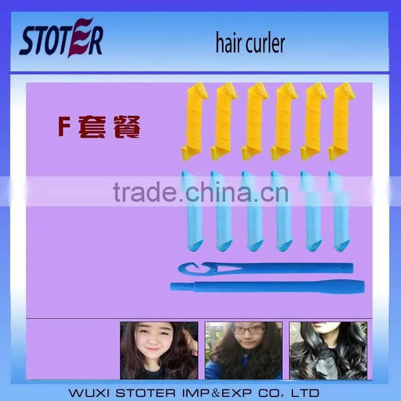 Easy hair roller plastic hair roller