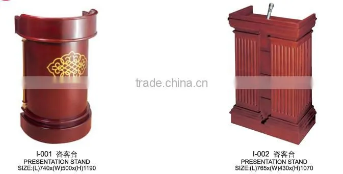 Elegant Hotel Meeting Room Speaker Rostrum,Wooden Church Pulpit/Speaker Stands