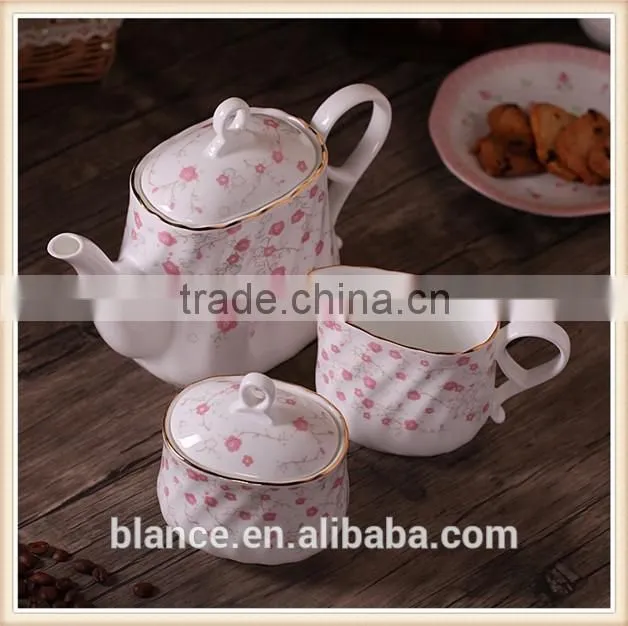 rose coffee set in English style