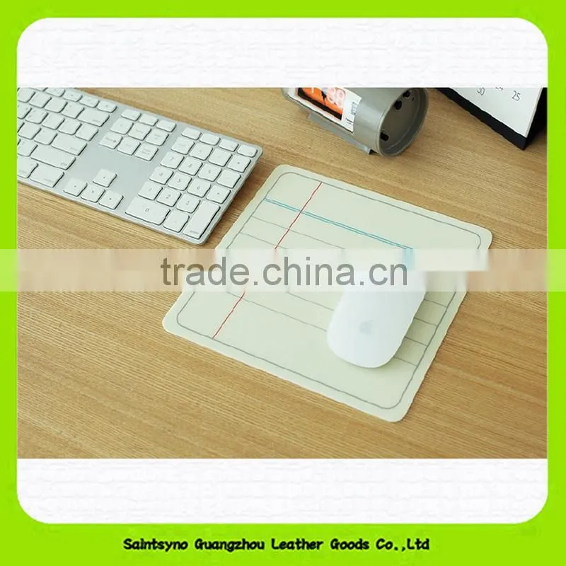 15007 wholesale leather mouse pad with custom printing logo and desk mouse mat