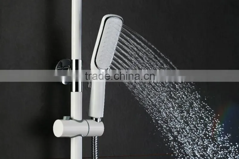 Muslim shower set white color shower mixer rain shower set