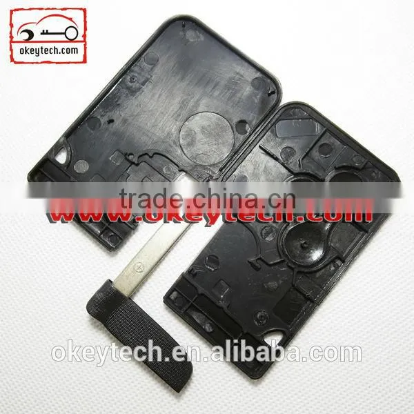 Okeytech blank key card Renault Megane 3 buttons smart card shell for key card renault