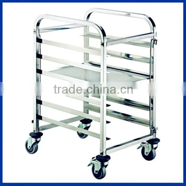 European version Stainless Steel Three layers Dining Cart