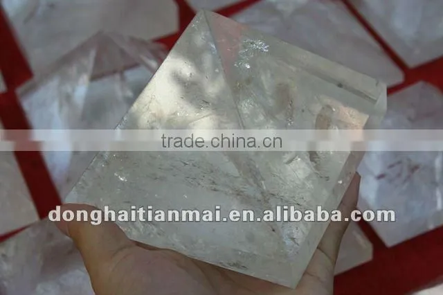 Natural Clear QUARTZ Crystal HEALING Pyramid For Decoration, Gift