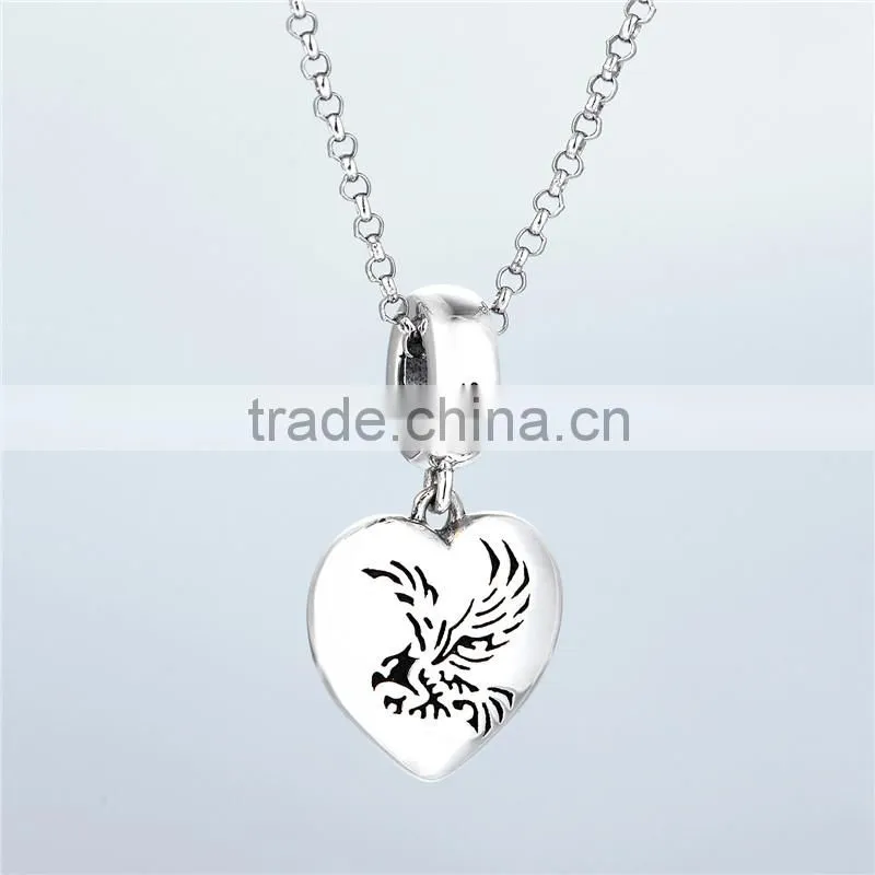 US National Bird Bald Eagle Sterling Silver Bird Pendant