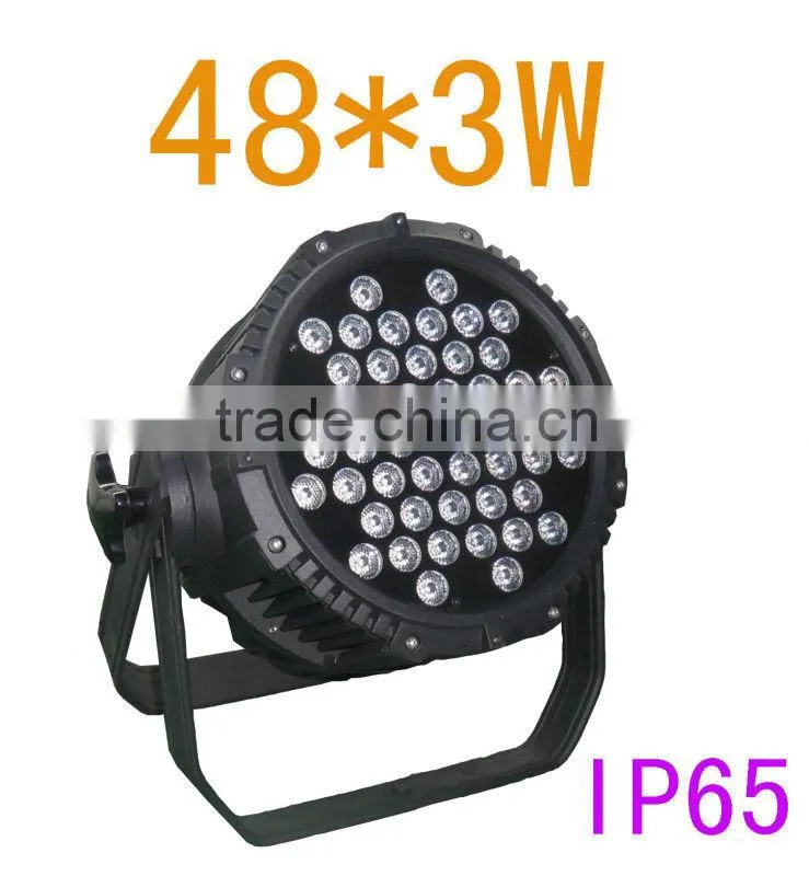 Guangzhou waterproof Led RGB PAR light 48*3w