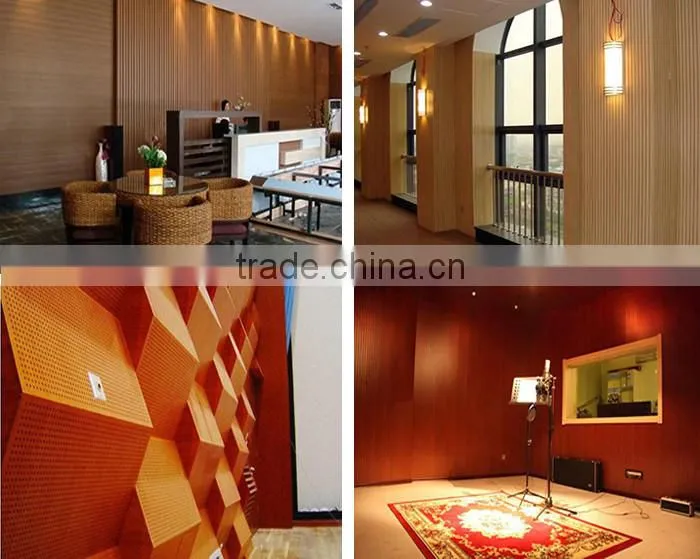 Sound Proof Celotex Board MDF Slotted Acoustic Panels for Studio