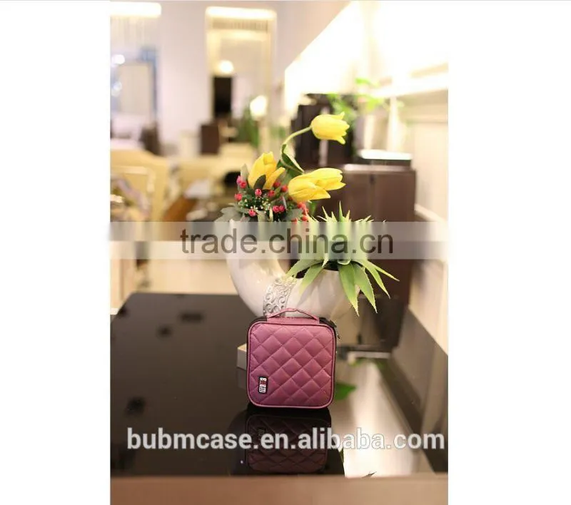 Purple 32 Capacity 230D Space Twill PVC Fabric DVD Case CD Holder personalized cd case multi disc dvd cases