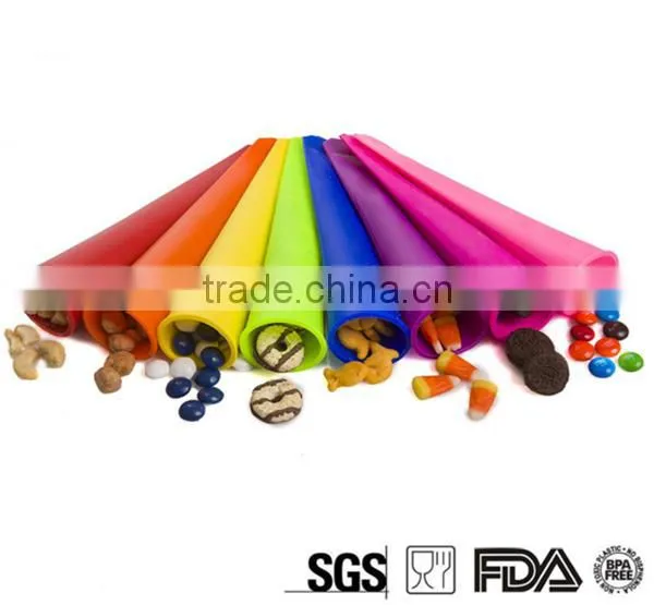 Assorted Colors Silicone Pushup Ice Pops Moldice Cream Molds