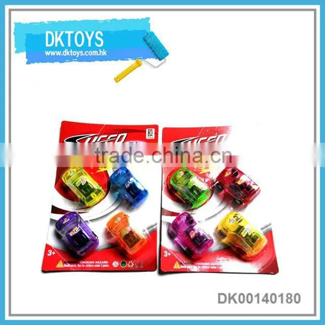 6 design 6 colors assorted Plastic free wheel toys car