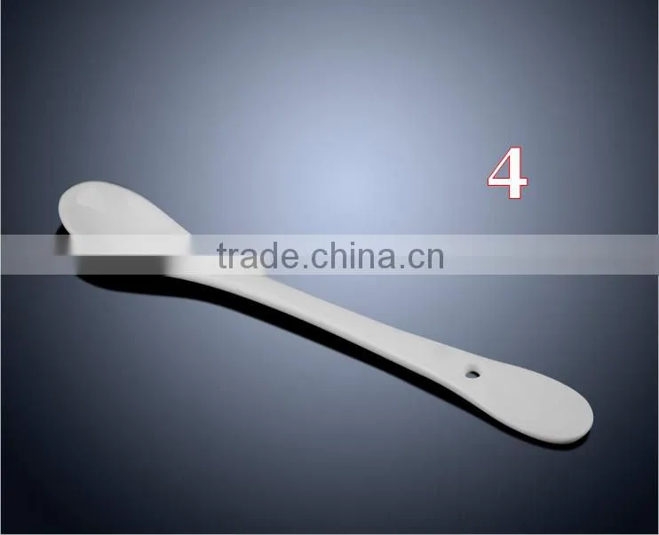 Whole Sale White Customer Design and Logo Print Ceramics Spoon