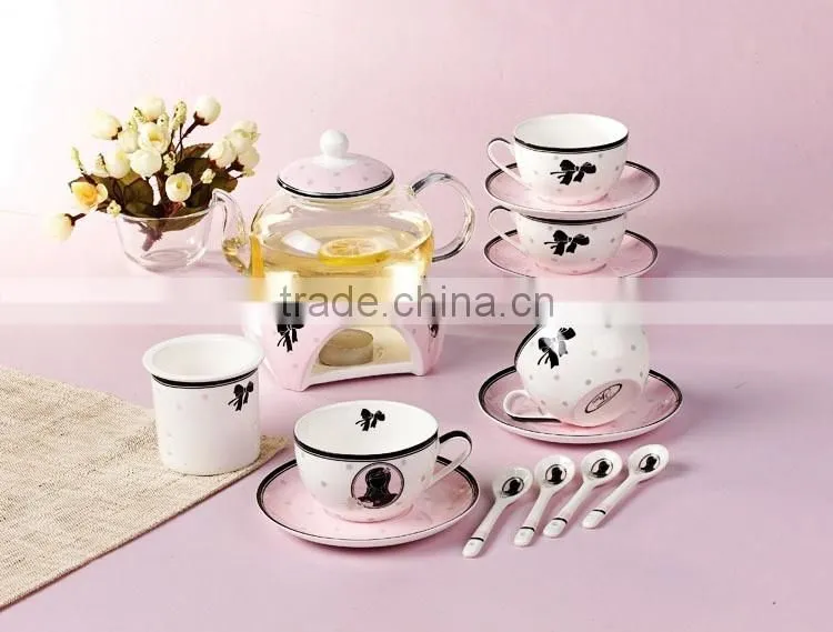 Good Quality Creative Customized Fancy Bone China Ceramics Tea Set