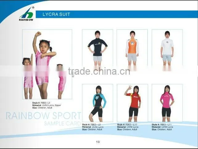 lycra swimming suit for children UV50+