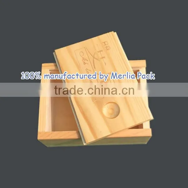Sliding Lid Real Wood Box Vegetable-based Soap Sun Kissed Box