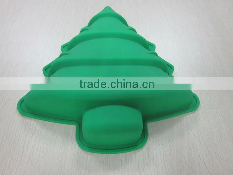 Wholesale Christmas gift - silicone christmas tree shaped cake mold