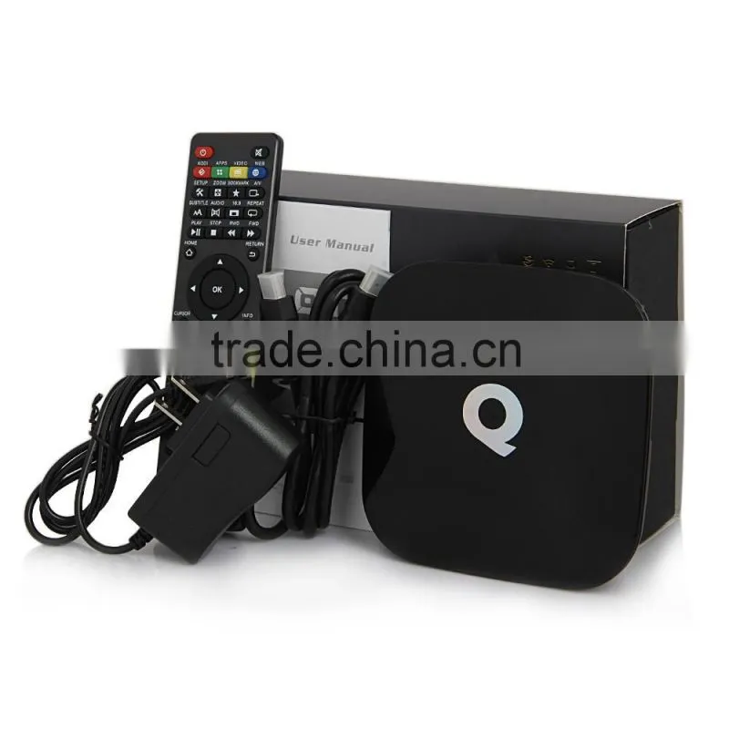 Q-BOX Tv Box Amlogic Quad-core S905 2G+16G BT4.0 Dual 3D 4K Android Tv WIFI KODI 16.0 Android 5.1 Smart Box