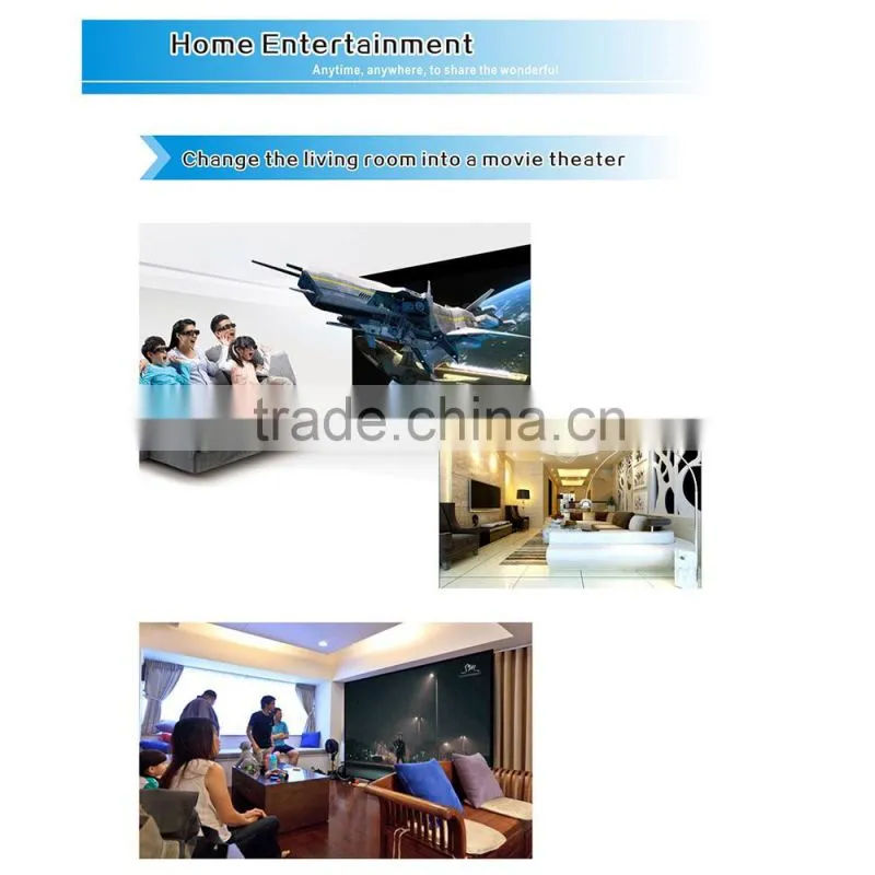 Low cost full hd led projector with WiFi Android for home entertainment