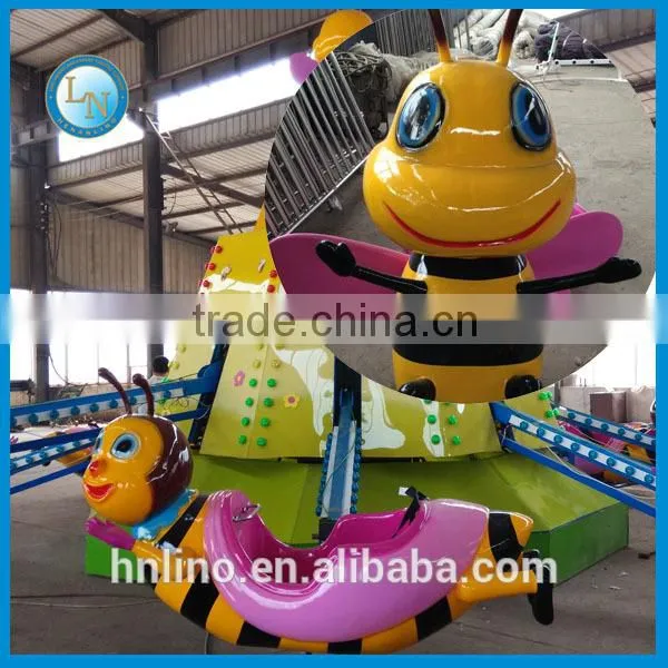 Theme park amusemetnt kids animated games rotary bee ride