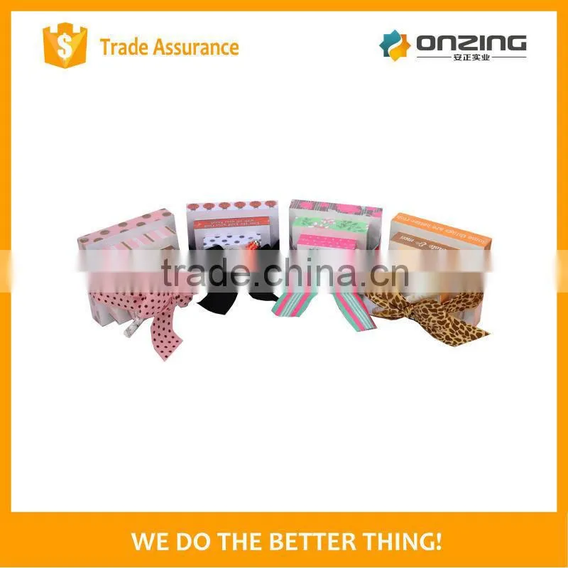 Onzing well-sold memo pad with silk ribbon