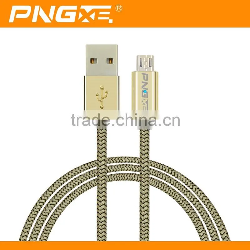 PNGXE High quality fast charging micro usb cable for iphone 6 charger cable with usb led light magnetic usb cable