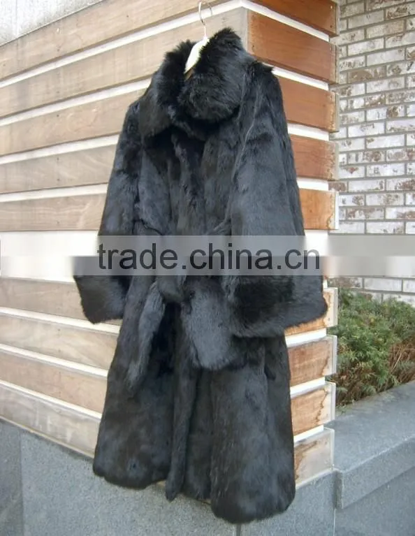 2015 new arrival long rabbit fur coat for women RC13