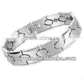 Square design high polished beautiful tungsten bracelet