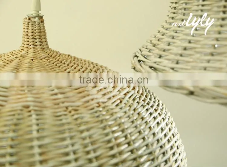 wholesale cheap wicker pendant lamp shade