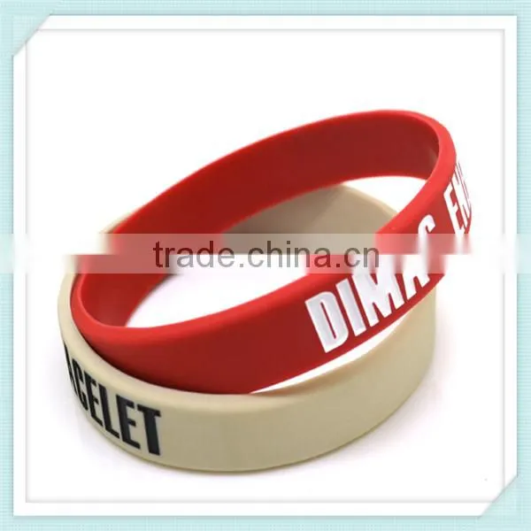 2015 fashion sports bracelets, custom promotional silicon wristband