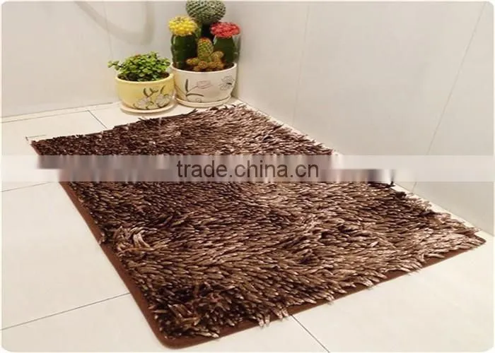 chenille noodle shiny foot mat