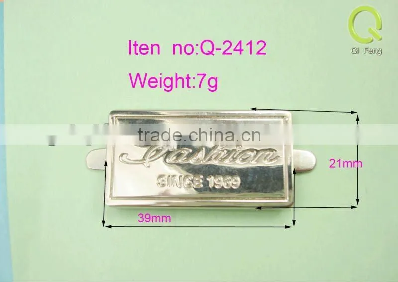 qifeng well design metal shoes lable q-2412 sell to india
