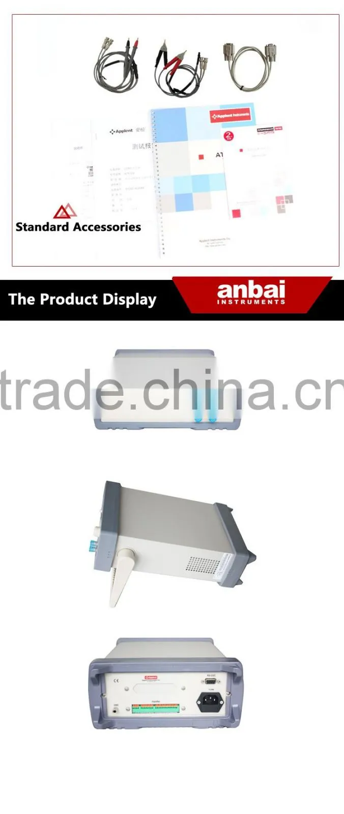 AT520 Battery Tester AC Resistance and DC Voltage AC Low Ohm Meter