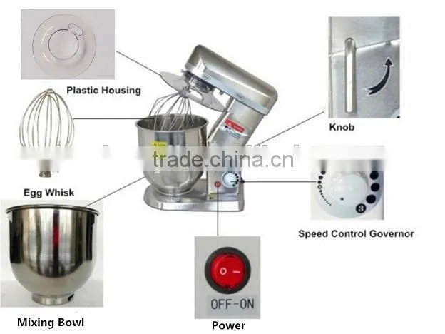 multifunction food mixer Stainless Steel