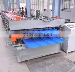 Aluminum Colored Glaze Stee tile steel metal beautiful roof Tile Roll Forming Machine