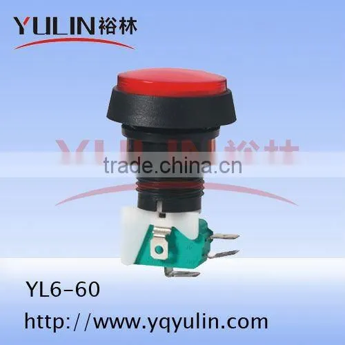 YL6-59 24mm ignition push button mini switch on off lock