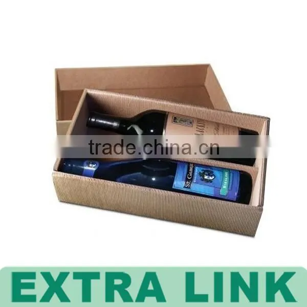 Wholesale Cardboard Luxury Fancy Handmade Wooden Wine Bottle Boxes