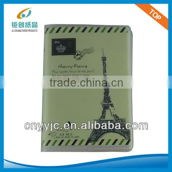 72K PVC colorful cover pocket fancy brand notebook