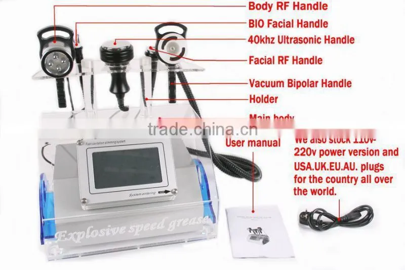 Special discount vacuum with multipolar rf cavitation rf ultrasonic cavitation machine