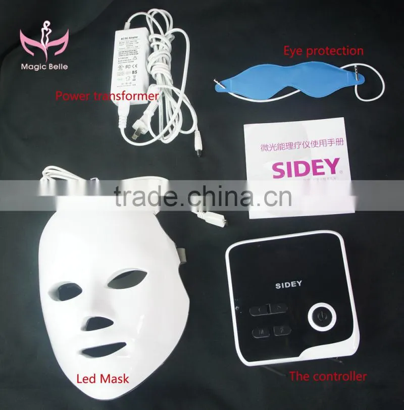Newest generation IPL light therapy Diamond collagen crystal led mask skin with CE