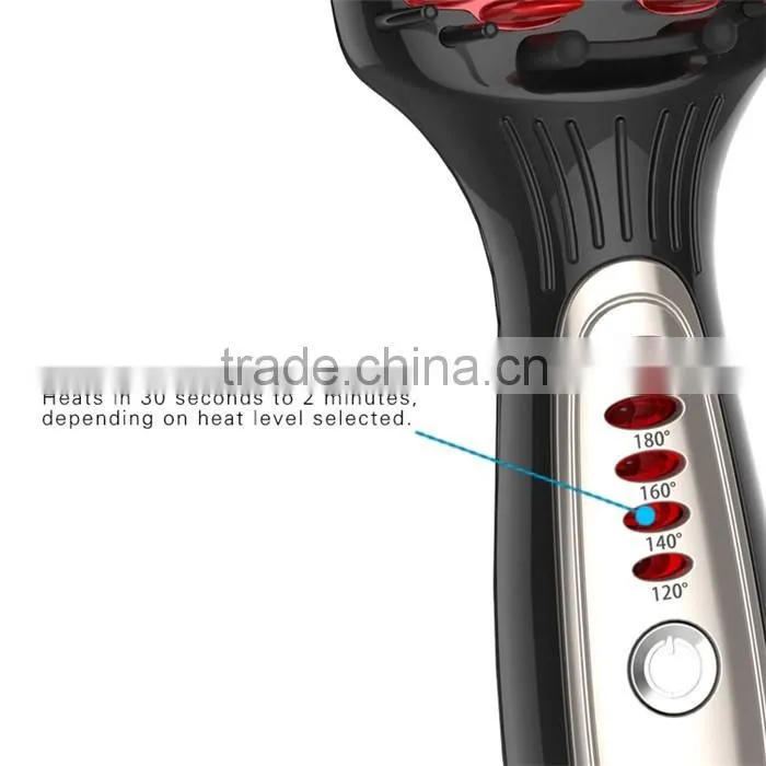 Multi-function hair straightener curler HZ500 PTC heating hair straightener with brush