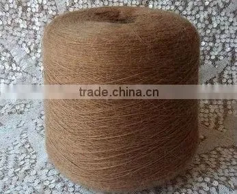China best 100% wool yarn for weaving, 28NM/2 wool top count 64s, white color and all dyed colors