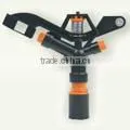 Dual nozzle impulse irrigation rotary sprinkler