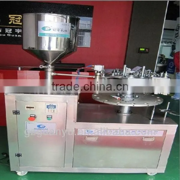Automatic hair color aluminum tube filling and sealing machine