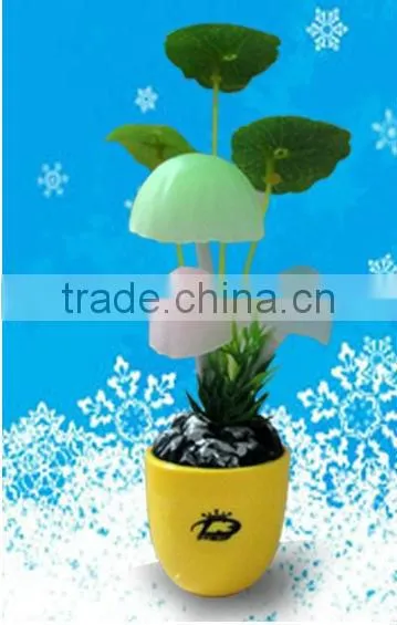 Energy Saving Light Control Sensor Lamp Color Mushroom LED Night Light
