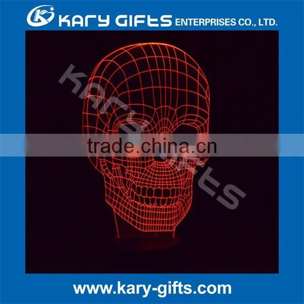 LED Light With Rechargeable Battery 3d illusion decor lamp