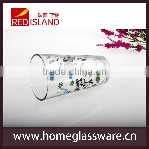 decal logo glass milk cup,beer cup,water cup