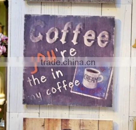 Personalized Wooden Painting UV printing on wood Wooden Poster Card for Home Decoration Hanging Wooden Printing Coaster
