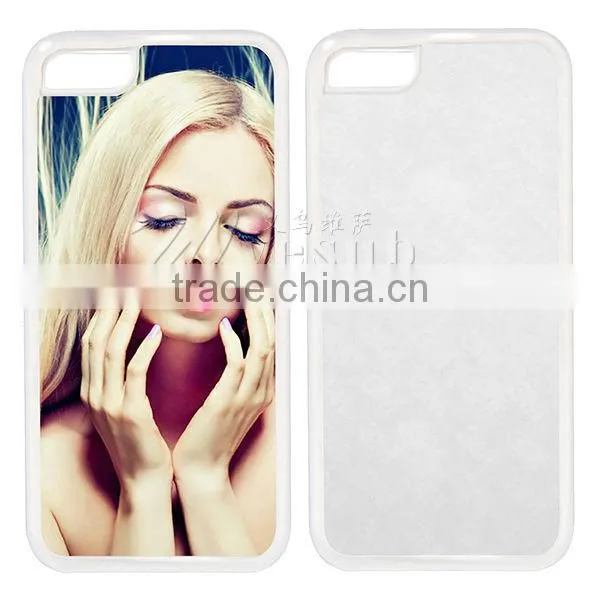 2015 HOT fashion 2D Sublimation Rubber Cover for iphone 5/5s/5c
