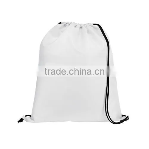 cheap promotion 210D polyester drawstring backpack bag