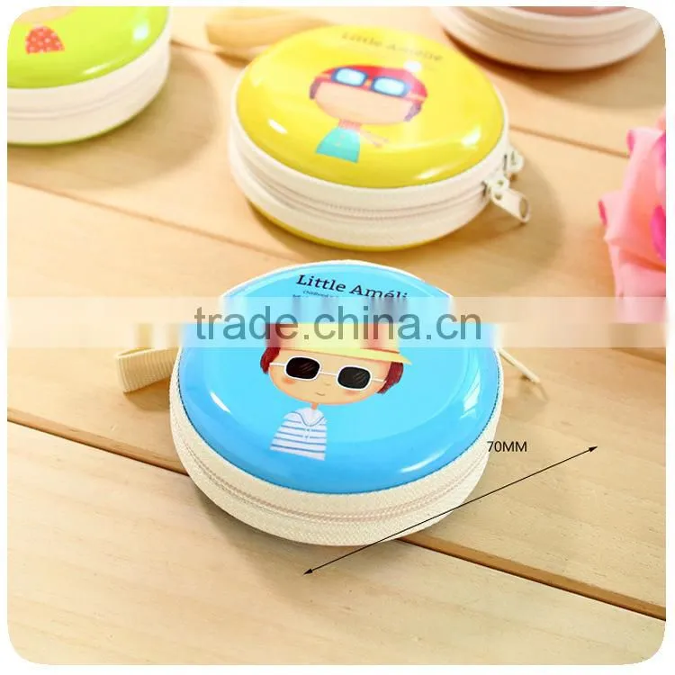J475 Yellow Colo Clear Coin Bag with high quality